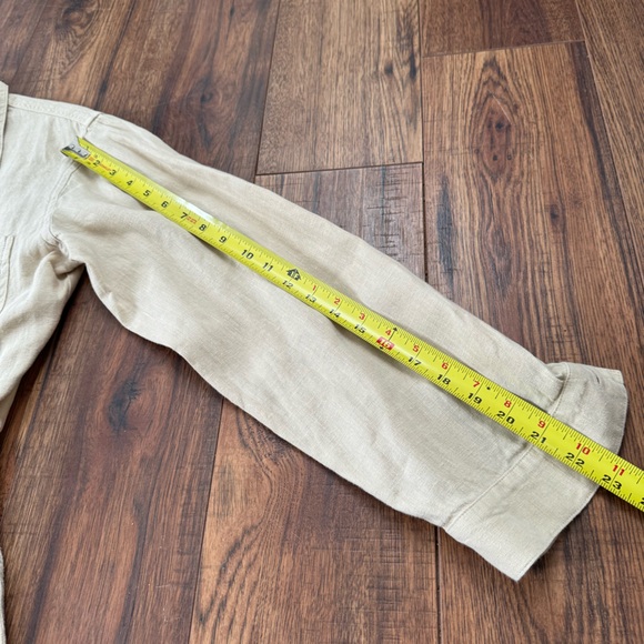 MATE the label linen long sleeve jumpsuit in natural size medium - Picture 12 of 15